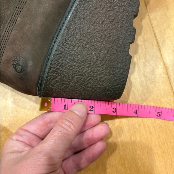 Timberland Amston wedge ankle boots booties brown leather sz 11 - Picture 7 of 7